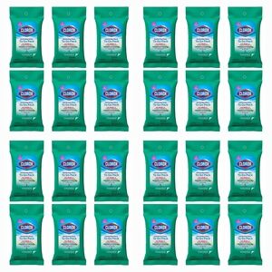 24 Pack Of Clorox Disinfecting Wipes To Go Pack, Fresh Scent , Total 216 Wipes